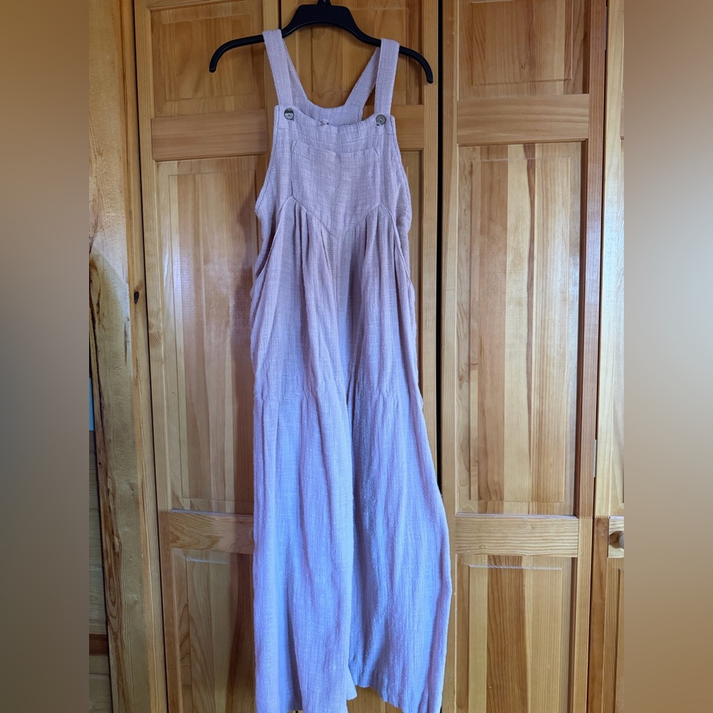 Free People Sun Drenched Overalls XS